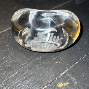 VTG Marquis Waterford Paperweight  2001 Jelly Belly 25th Anivsry Crystal Bean
